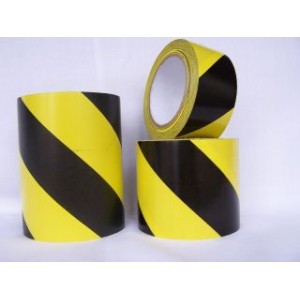 Taśma 5cm x 33m żółto-czarna samoprzylepna